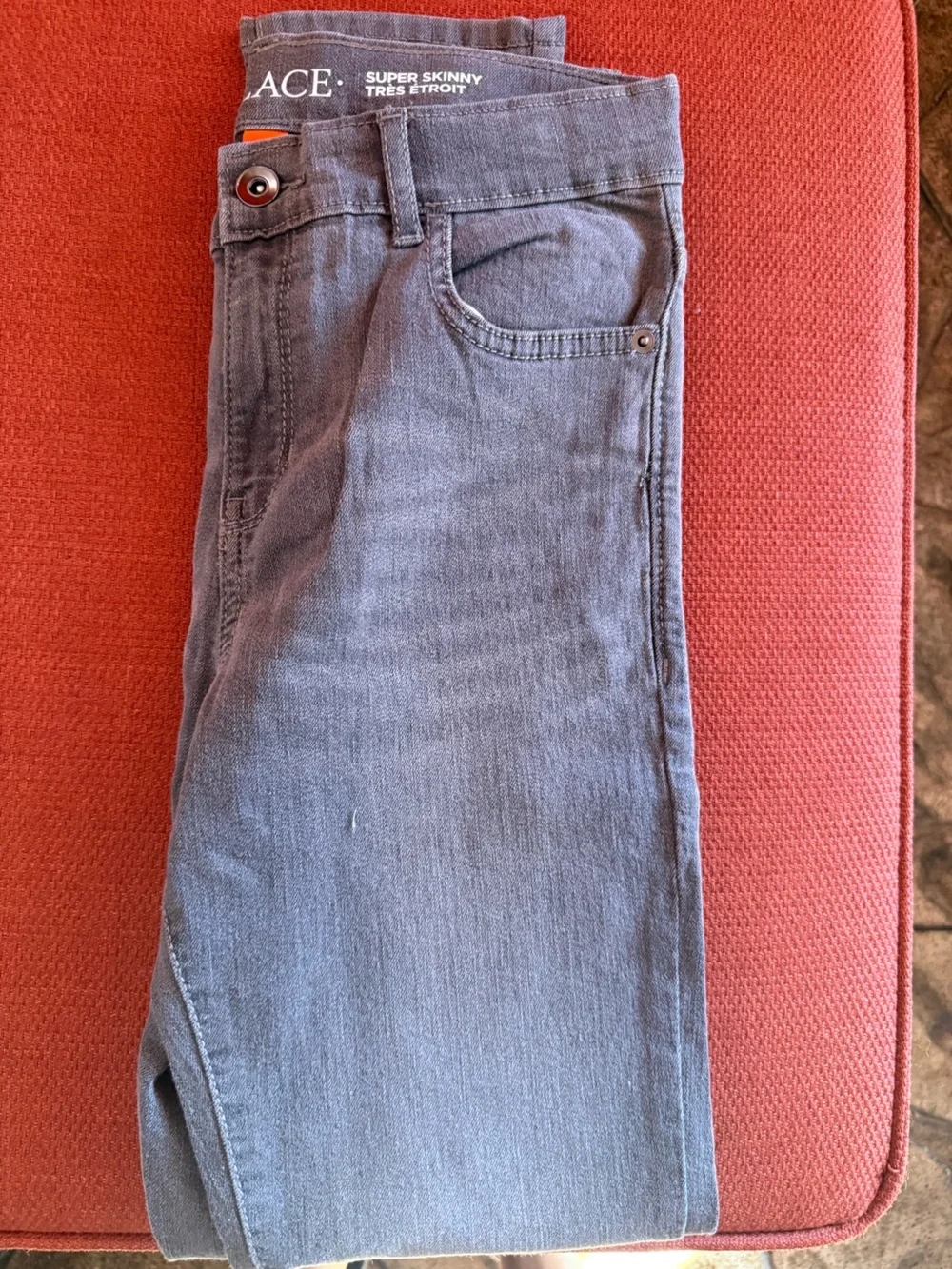 Children’s place Gray Skinny Stretch Jeans - Boys size 12 New